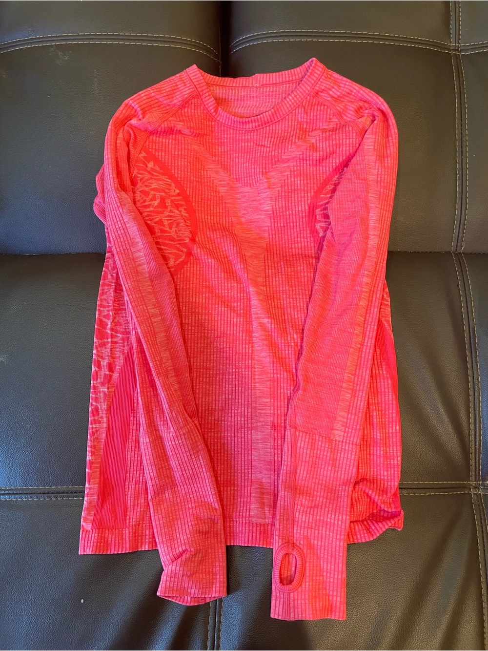 lululemon athletica Long Sleeve Crew Top - Bright Pink